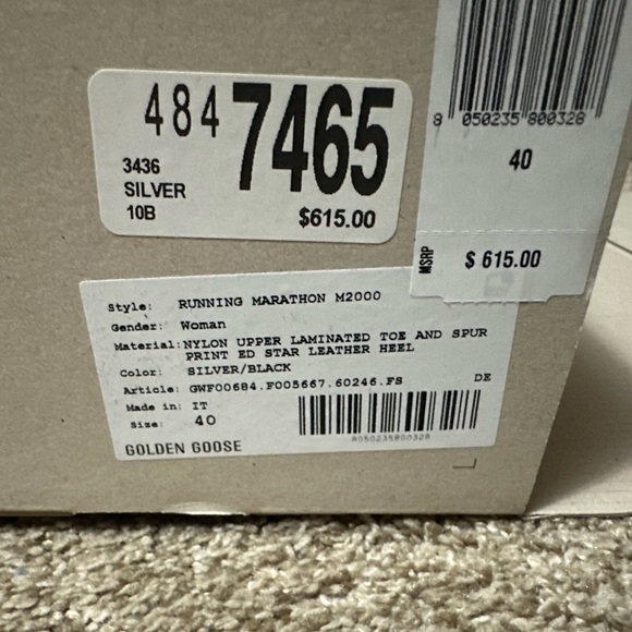 Golden Goose DadStars Sneakers purchased from Golden Goose (worn once) size 40 - Picture 4 of 4